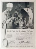 1926 Gorham Silverware Ad ~ Fairfax Pattern