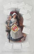 1906 Necco Sweets Candy Ad & Calendar (Two Sided)