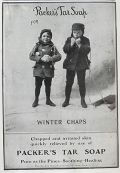 1905 Packer's Tar Soap Ad ~ Winter Chaps