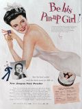 1943 Jergens Face Powder Ad ~ Vargas Pinup