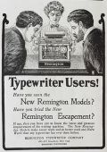 1906 Remington Typewriter Ad ~ Escapement