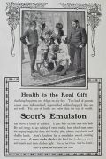 1905 Scott's Emulsion Ad ~ Antique Rocking Horse