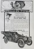 1907 Thomas Flyer Car Ad ~ Always Being First