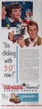 1953 View-Master Ad ~ Clicking With 3-D