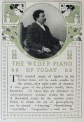 1906 Weber Piano Ad ~ 4 Pages