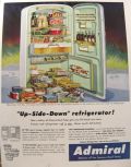 1954 Admiral Upside-Down Refrigerator Ad