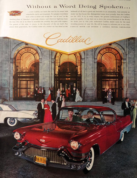 1957 Cadillac Ad ~ Pan American Union