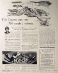 1928 Keds Shoes & Sneakers Ad ~ Stalked by a Coyote