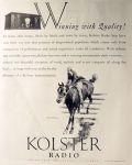 1928 Kolster Radio Ad ~ Winning with Quality