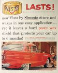 1957 Vista Car Wax Ad ~ '57 Thunderbird
