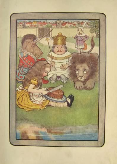 1904 Alice in Wonderland Through the Looking Glass Print