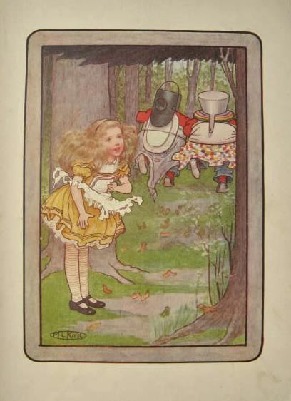 1904 Alice in Wonderland Through the Looking Glass Print