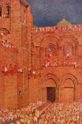 1910 Holy Sepulcher Church, Isreal ~ Jules Guerin Antique Print