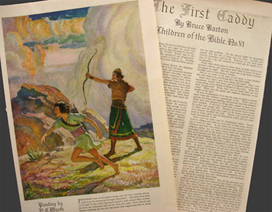 1929 N.C. Wyeth Print & Children's Bible Story