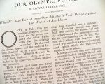 1912 Magazine Article, Photos ~ American Athletes at Stockholm Olympics