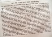 1869 Magazine Article ~ Meteorology, Central Park Observatory