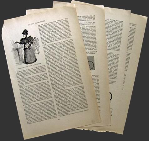 Review of 1896 Bicycle Models ~ Antique Illustrated Article