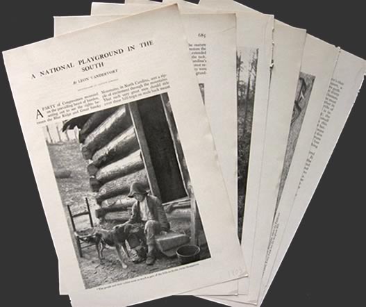 1903 Blue Ridge & Smoky Mountains, NC ~ Article & Photos