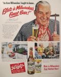 1951 Blatz Beer Ad ~ Alfred Lunt
