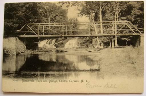 Bloomvale Falls & Bridge Postcard ~ Clinton Corners, NY