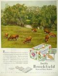 1929 Brookfield Butter Ad ~ Cows in Pasture