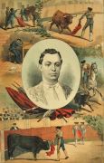 La Lidia Antique Bullfighting Print ~ Currito