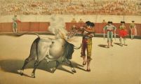 La Lidia Antique Bullfighting Print