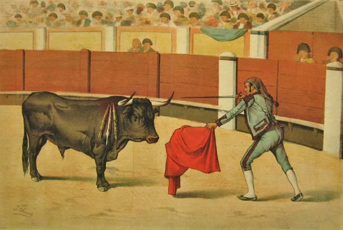 La Lidia Antique Bullfighting Print