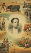 La Lidia Antique Bullfighting Print ~ El Tato