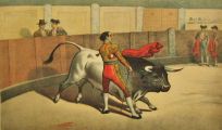 La Lidia Antique Bullfighting Print