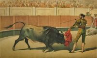 La Lidia Antique Bullfighting Print