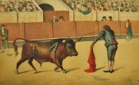 La Lidia Antique Bullfighting Print ~ Pedro Romero