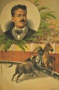 La Lidia Antique Bullfighting Print ~ Ponciano Diaz