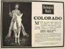 1900 Burlington Route to Colorado Ad ~ Man on Mule