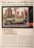 1929 Cadillac La Salle Photo Ad ~ Vital Advantages