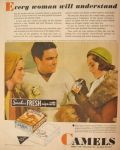 1931 Camel Cigarette Ad ~ Handsome Football Guy