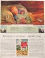 1934 Carnation Milk Ad ~ Golden Slumbers Baby