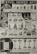 1934 Vintage Smoking Accessories Ad ~ Lighters, Ash Trays