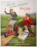 1937 Chesterfield Ad ~ Vintage Scooter, Moped
