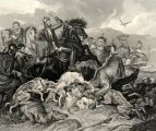Horses, Dogs Hunting ~ Landseer Antique Print