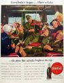 1945 Coca Cola Coke Ad ~ WWII Soldier Plays Violin