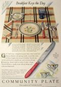 1929 Oneida Community Plate Ad ~ Patrician Moderne