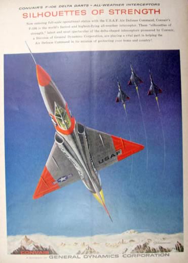 1959 Convair Ad ~ F-106 Interceptor