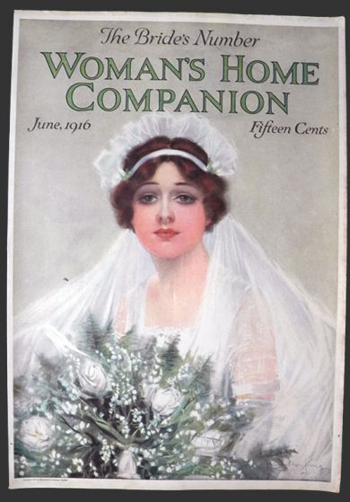 1916 Woman's Home Companion Cover ~ Beautiful Bride