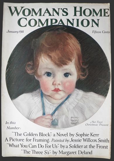 1918 Woman's Home Companion Cover ~ Maud Tousey Fangel Baby