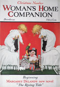 1915 Woman's Home Companion Cover ~ Young Twins Find Christmas Toys
