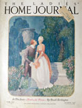 1924 Ladies Home Journal Cover ~ Edwardian Couple in Garden