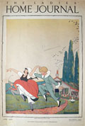 1920 Ladies Home Journal Cover ~ Children Skip Along Behind Pied Piper