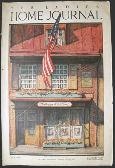1920 Ladies Home Journal Cover ~ Betsy Ross House