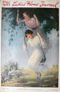 1919 Ladies Home Journal Cover ~ Two Women On a Swing
